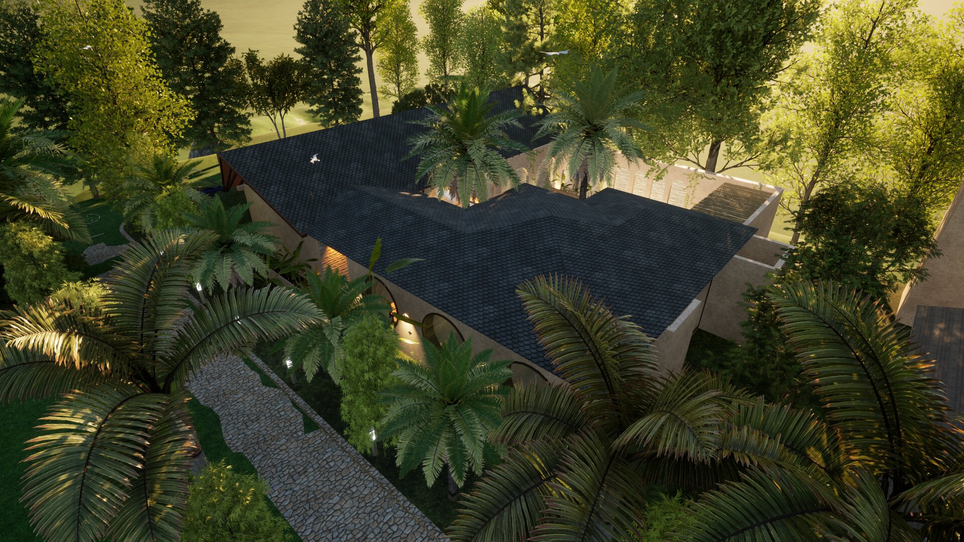 Casa Ziaei — ventana circular