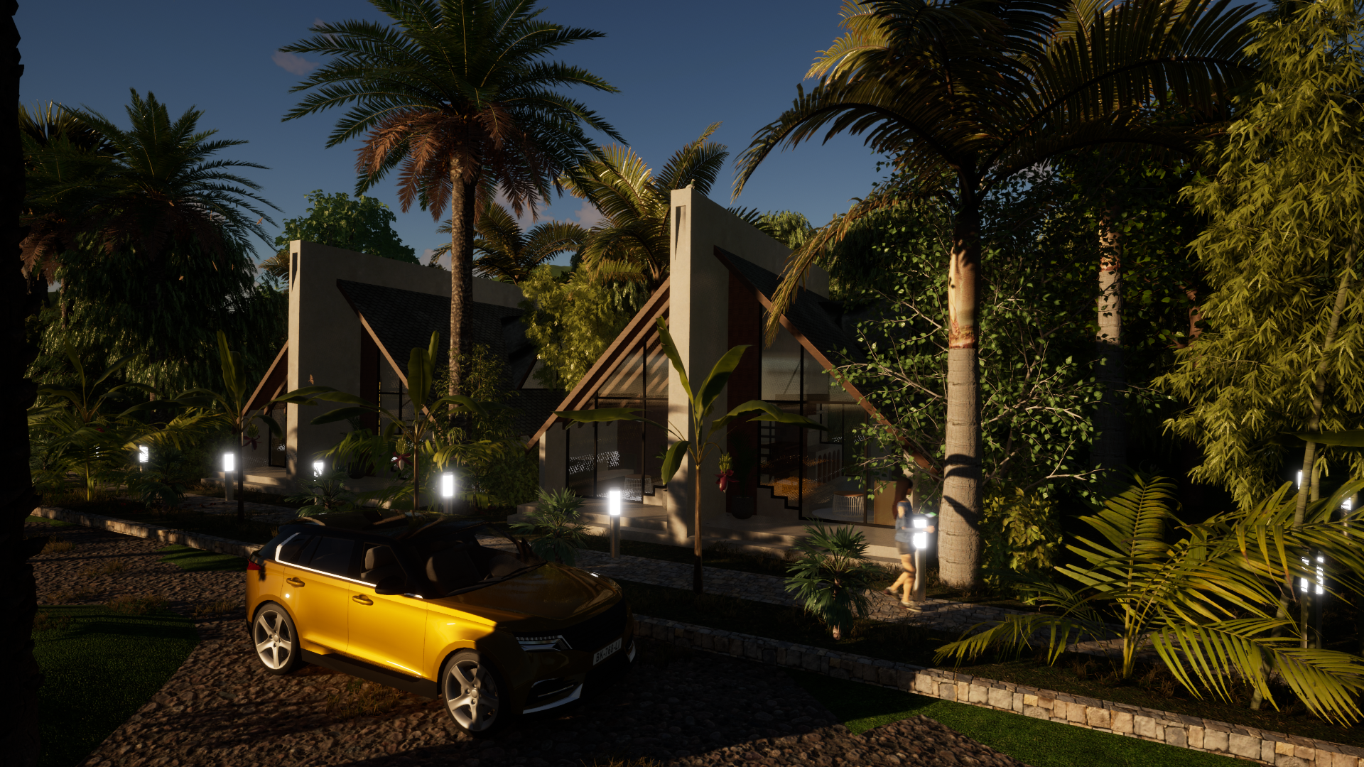 Tiny Houses — atardecer
