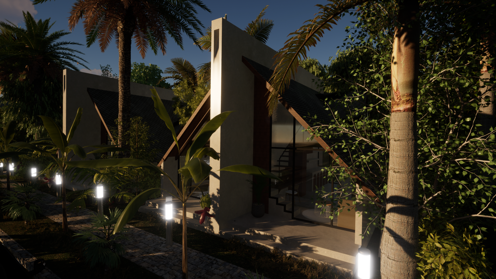 Tiny Houses — iluminación exterior